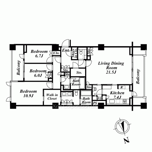 Property Blueprint /rent/tokyoapartment/search/results/173015/2013110625.html