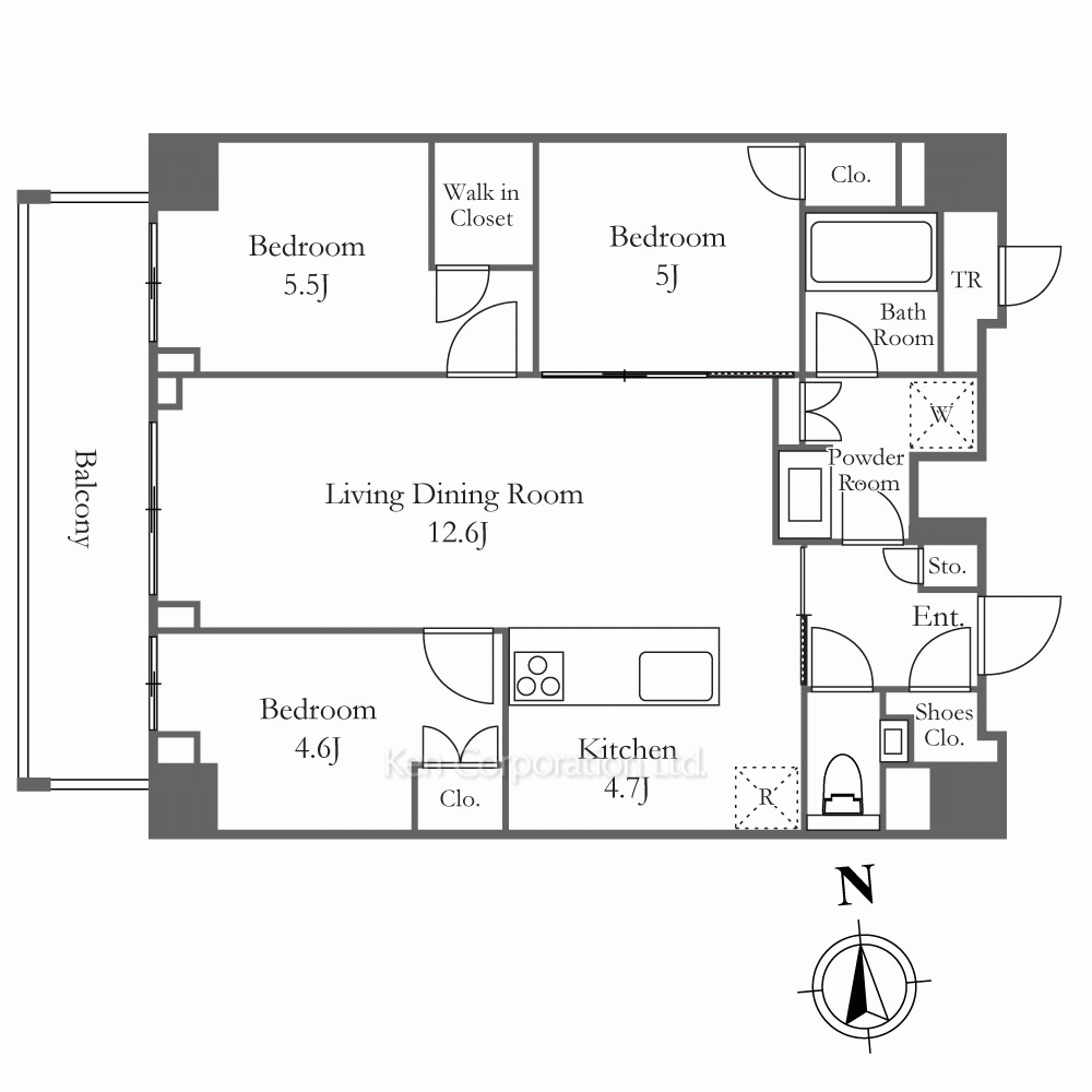 オアーゼ新宿市谷薬王寺 6階 2ldk 高級賃貸マンションや高級住宅の賃貸 売買 管理 分譲賃貸ならkenケン コーポレーション